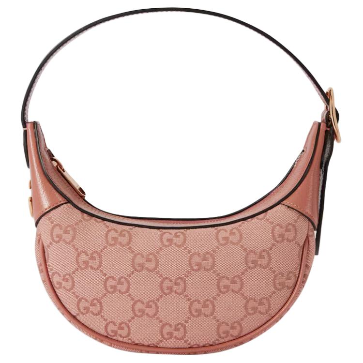 

GUCCI Офидия холщовая сумка через плечо мини женская розовая