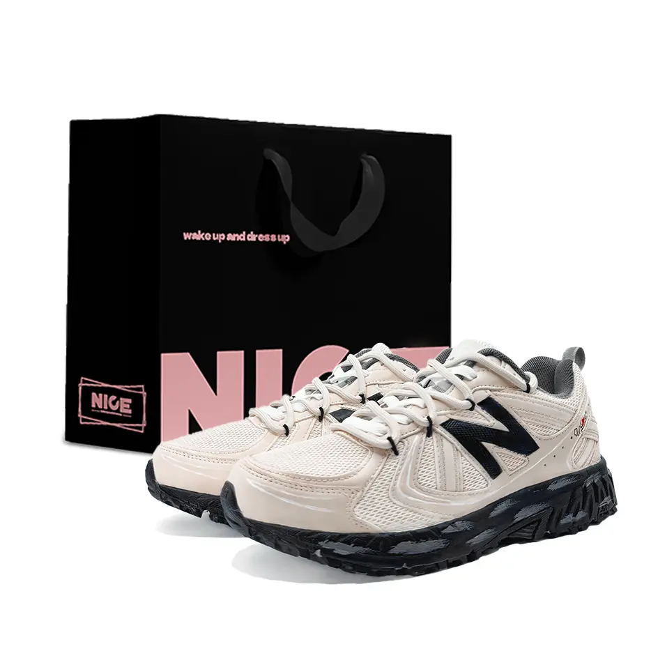 

New Balance Кроссовки NB 410 V5 Mid top Casual City Commute Running Shoes Unisex бежевый Black