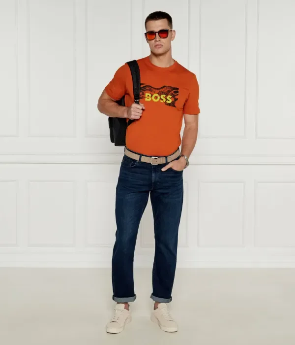 Джинсы TROY tapered fit Boss Orange, темно-синий — фото 2