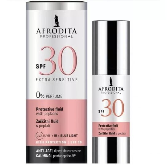 

Мультиактивная защитная эмульсия с пептидами SPF30, 30 мл Afrodita