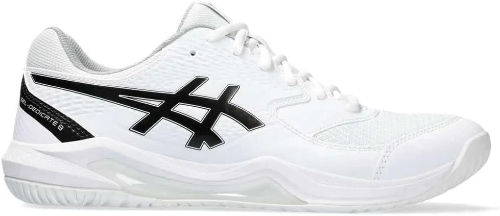 ASICS Мужские гелевые кроссовки Gel-Dedicate 8, White Black — фото 2