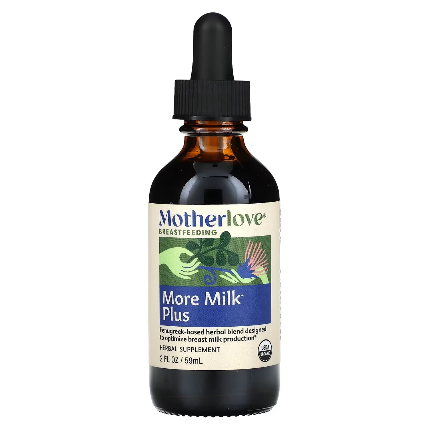 

Добавка для поддержки во время грудного вскармливания Motherlove More Milk Plus, 59 мл