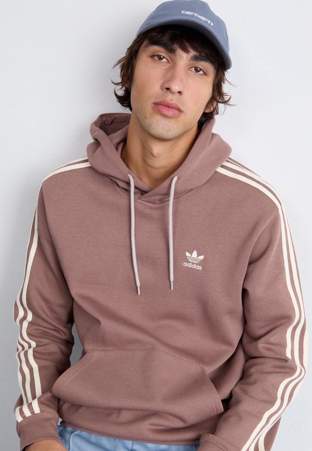 

Толстовка с капюшоном 3-STRIPES HOODY adidas Originals, коричневый