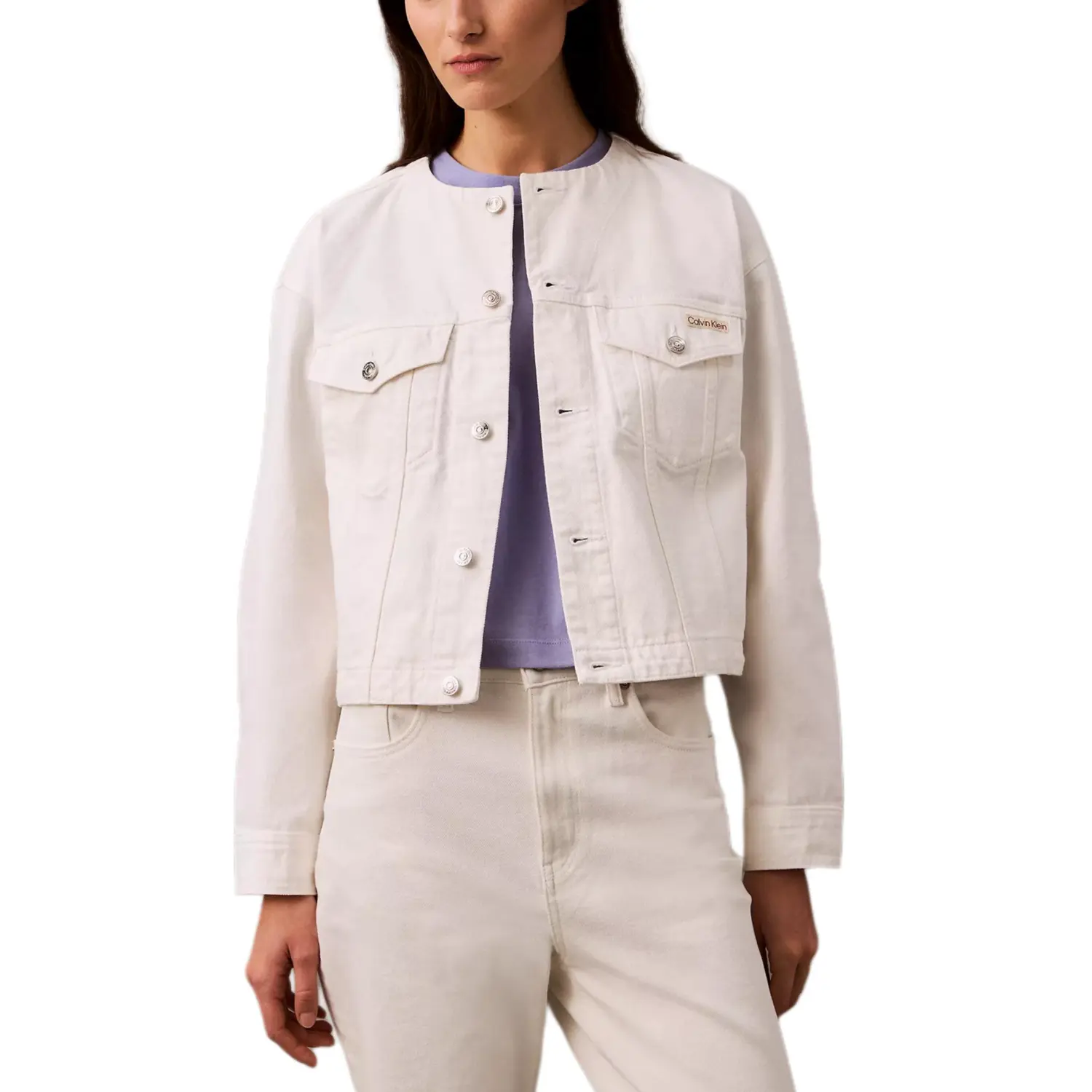 Calvin Klein Женская куртка оптический белый, Optical White — фото 3