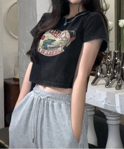 

Футболка с коротким рукавом, комбинированный дизайн B.I.D., черный