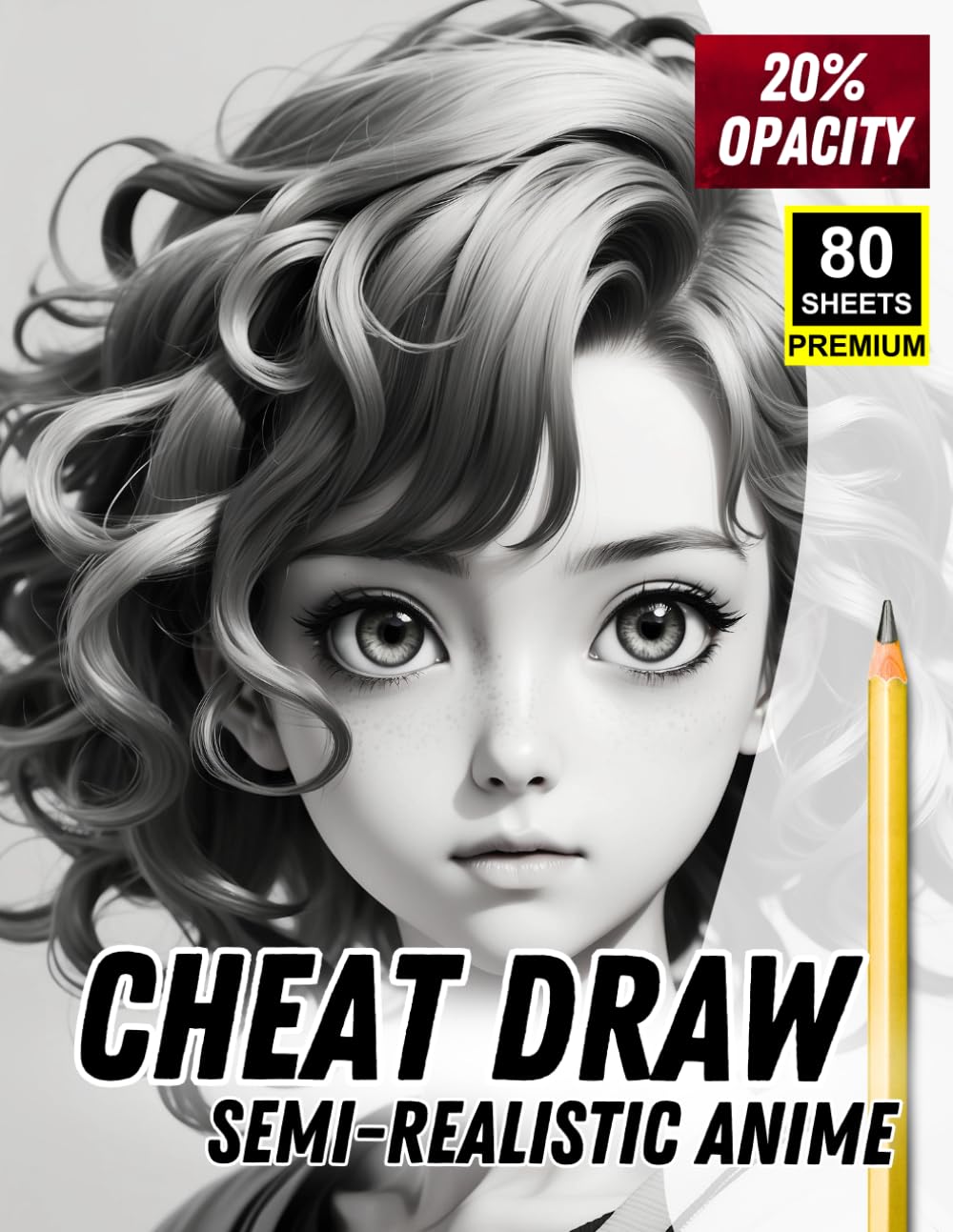 

Cheat Draw: Semi-Realistic Anime: A 20% Opacity Tracing Sketchbook for Mastering Anime Proportions & Face Structure - 80 Premium Sheets (Independently published)