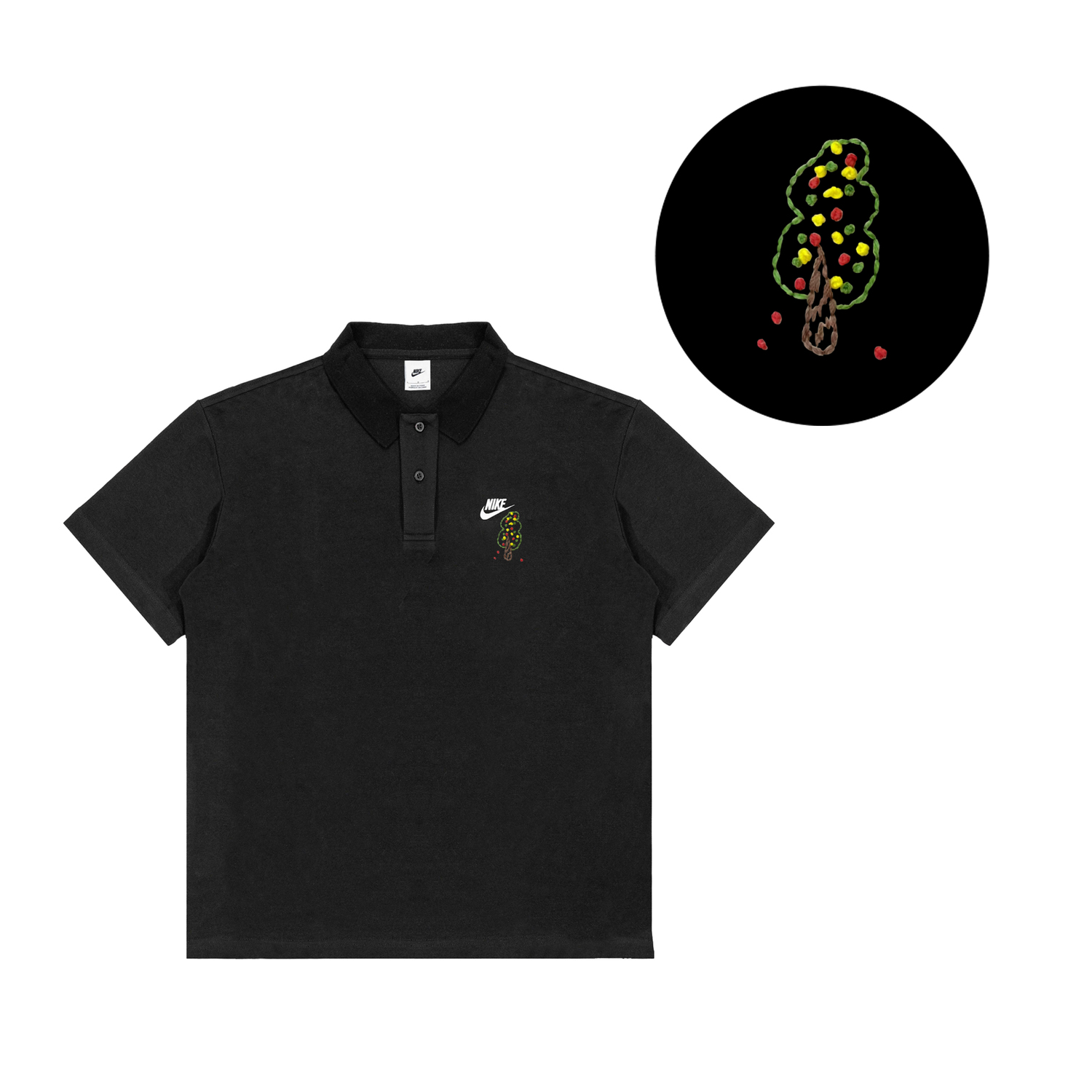 

Спортивная поло мужская Nike, черный