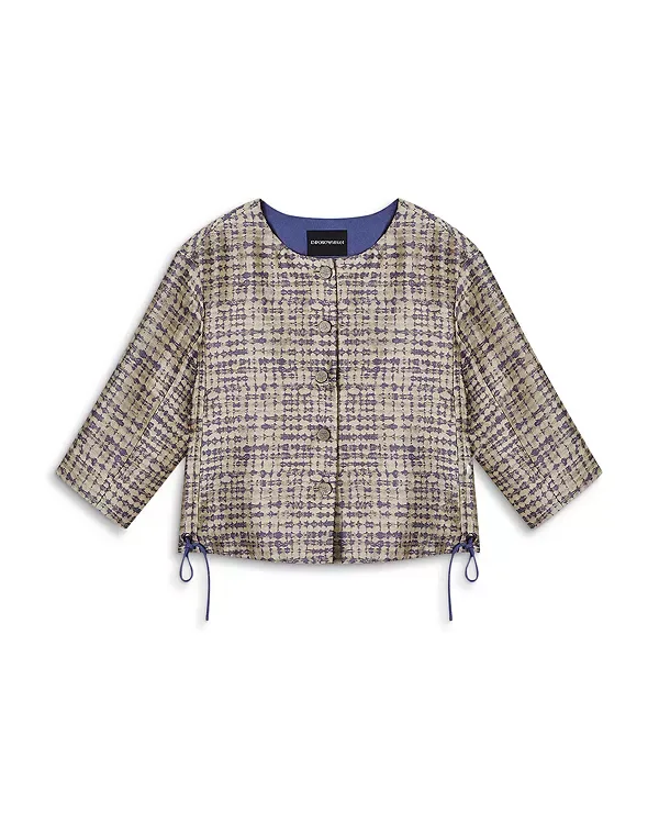 Жаккардовая куртка Emporio Armani, Lavendar