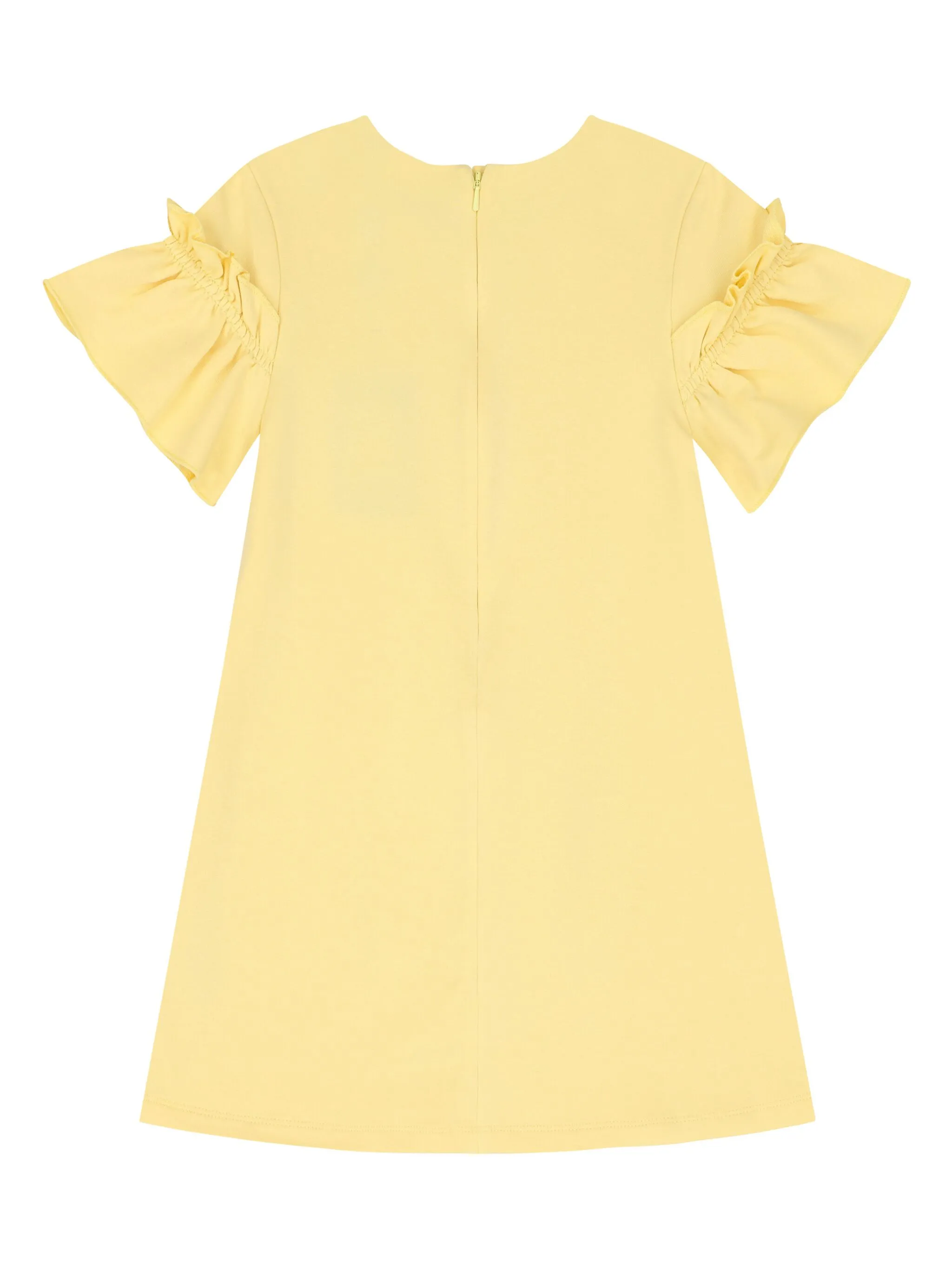 Платье с оборками и принтом Aigner Kids, желтый — фото 2
