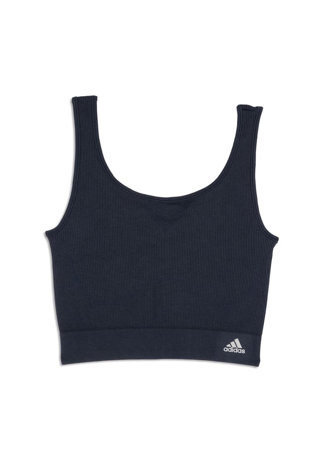 

Укороченный топ с эластичной резинкой Adidas, зеленый