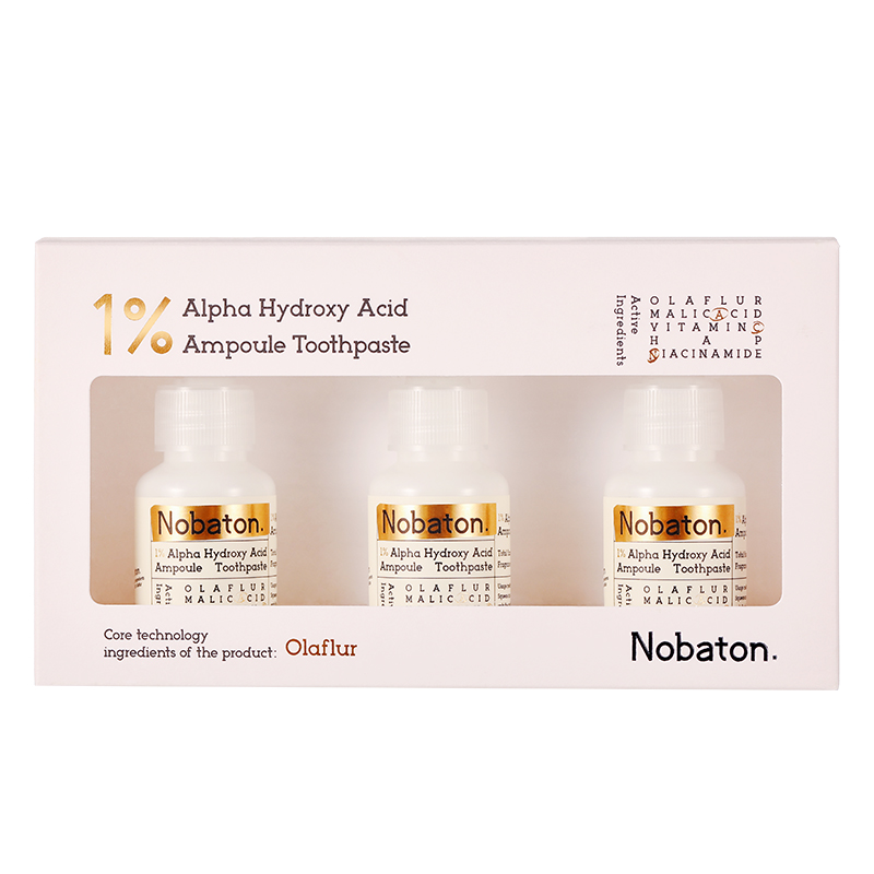 Набор зубной пасты Nobaton Alpha Hydroxy Acid Ampoule Toothpaste, 35 г*3 шт*2 коробки — фото 3