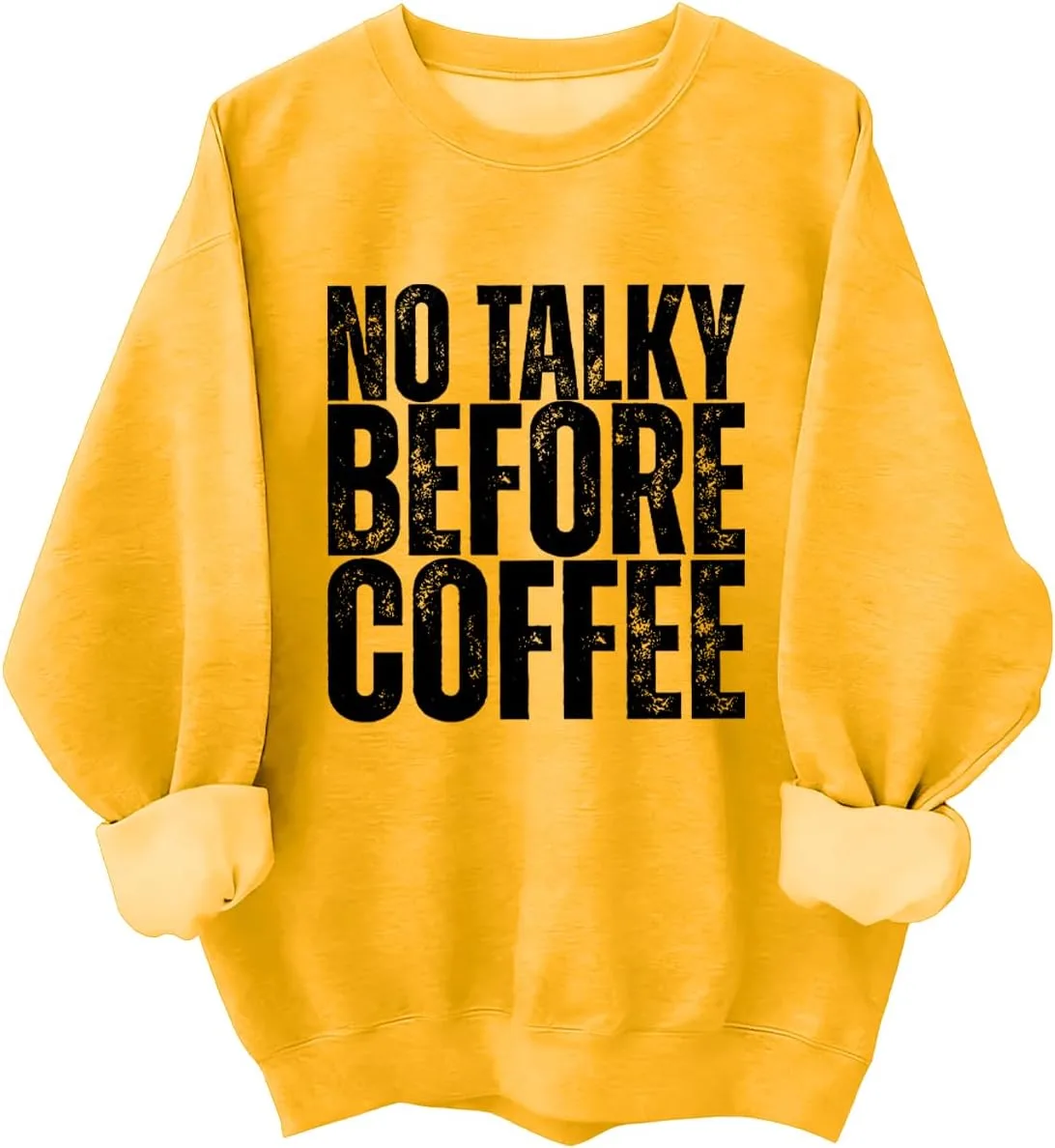 

Толстовка No Talky Before Coffee