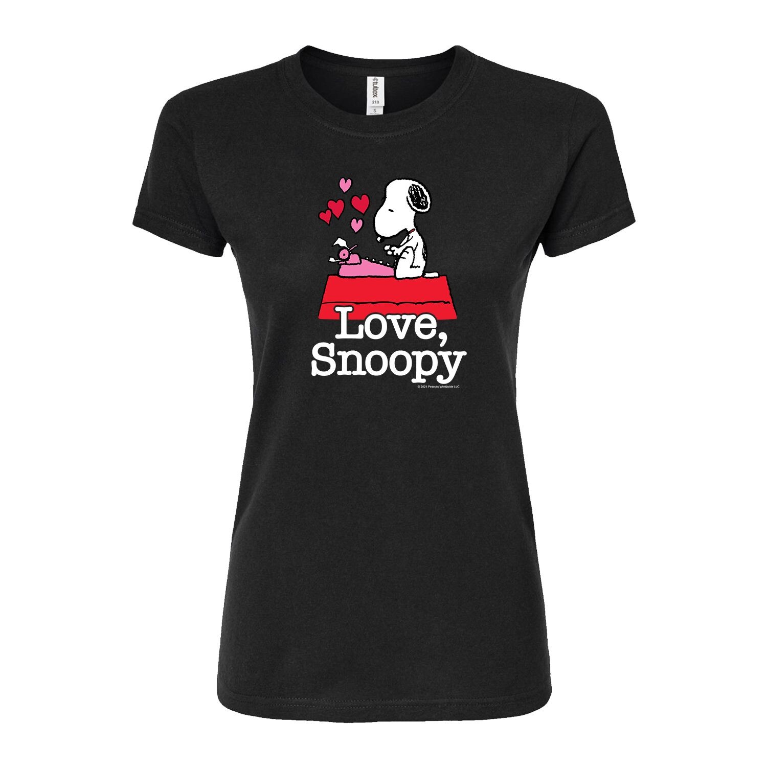 

Детская футболка с рисунком Peanuts "Love, Snoopy" Licensed Character, черный