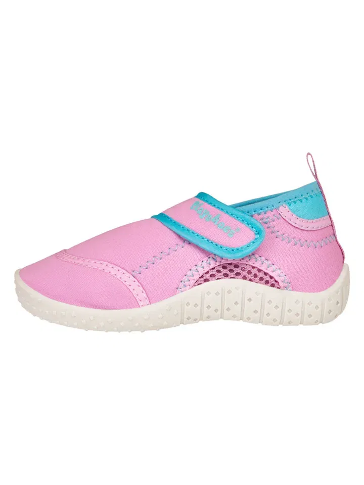 Водные тапочки с защитой от УФ Playshoes розовые/голубые — фото 2