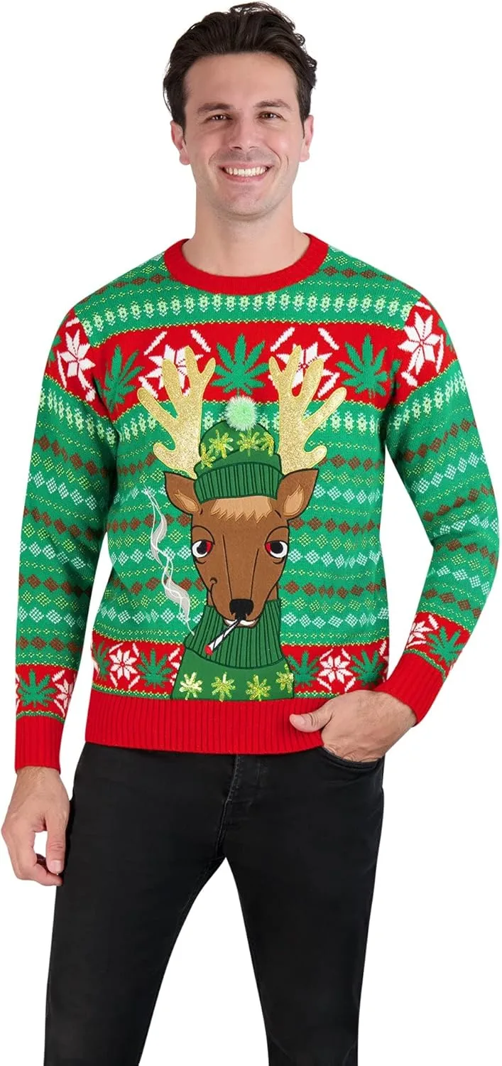 

Мужской свитер Holiday Hype с традиционным новогодним принтом