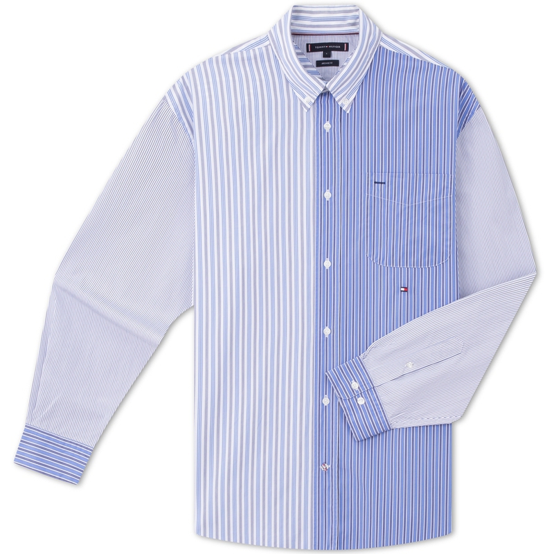 Tommy Hilfiger Рубашка Men's Blue White Stripes