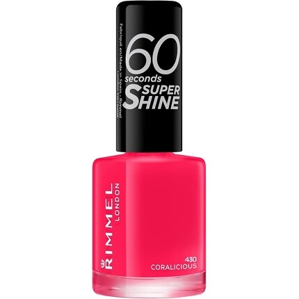

Лак для ногтей London 60 Seconds Super Shine 430 Coralicious 8 мл, Rimmel
