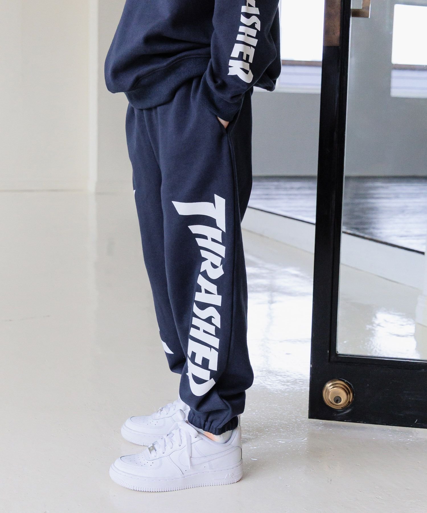 Детские спортивные штаны THRASHER с индивидуальным логотипом Bayflow, Navy 88