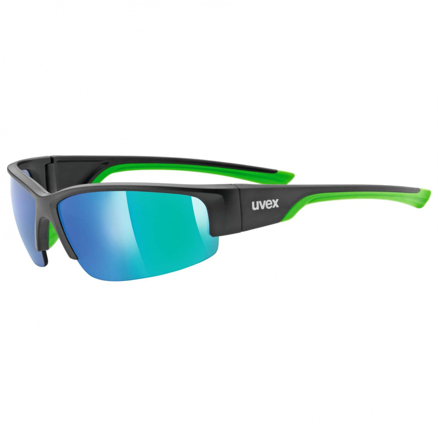 

Солнцезащитные очки Uvex Sportstyle 215 Mirror S3, цвет Black Mat/Green