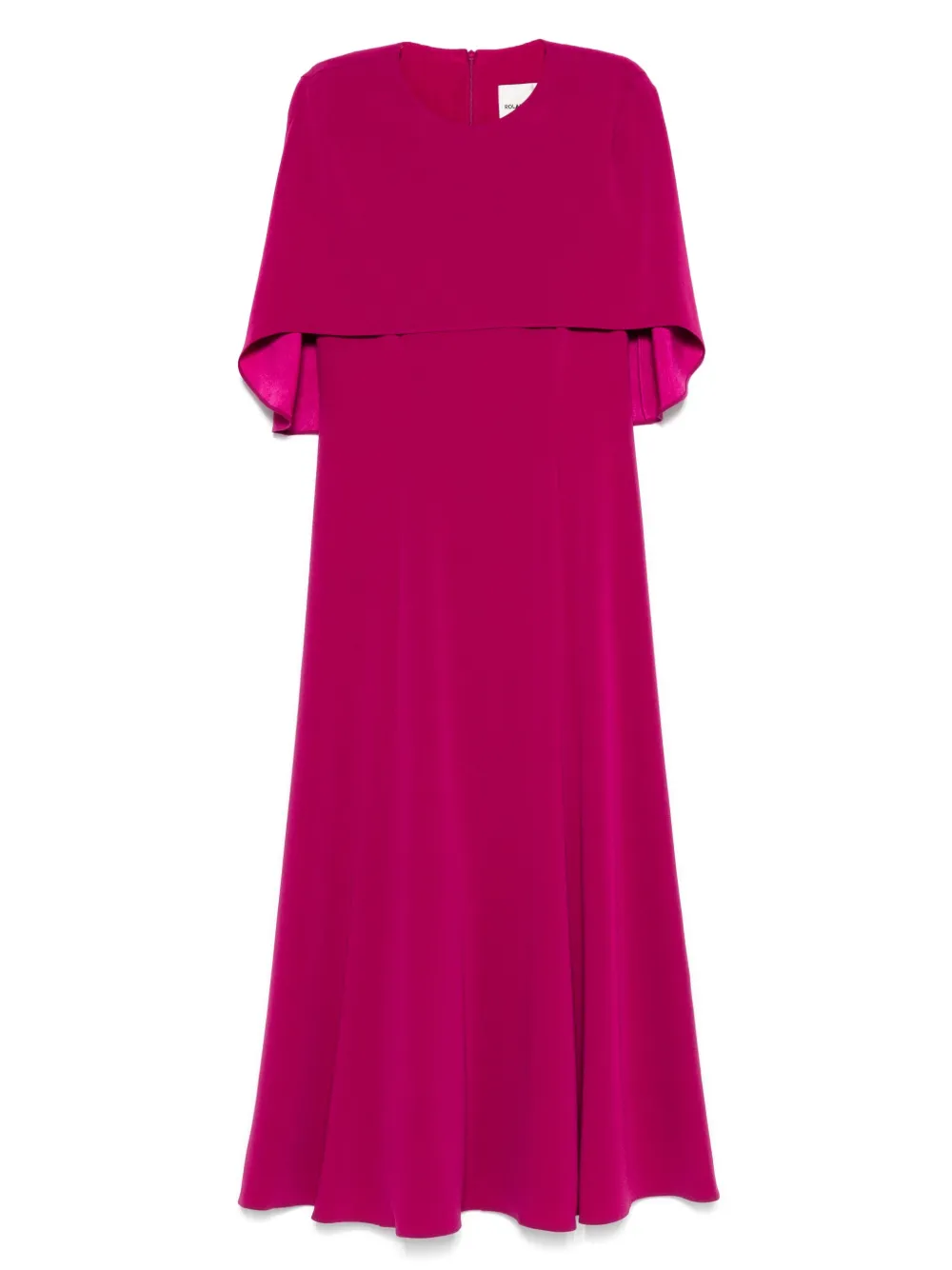 

Платье миди с кейп-дизайном Roland Mouret, розовый