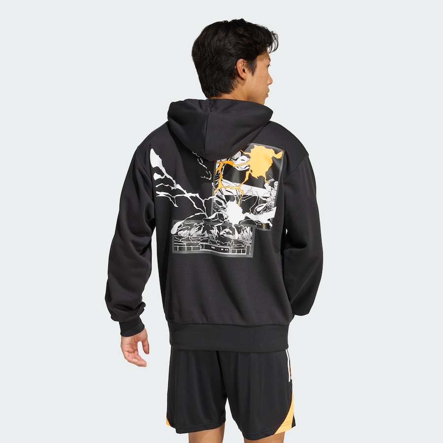 Спортивная толстовка ADIDAS PERFORMANCE All черныйs x Marvel, черный — фото 3