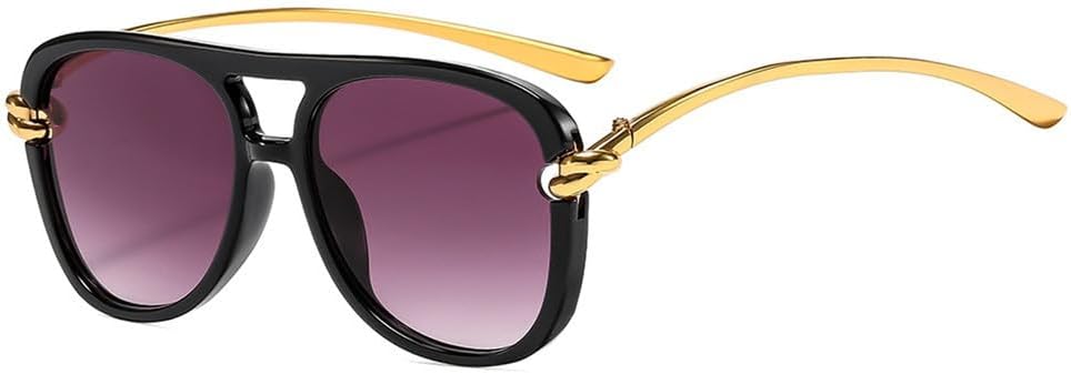 

Солнцезащитные очки UV400 с двойной перемычкой, панк-стиль, металлическая оправа, градиентный переход цвета, подходят для женщин и мужчин, для бега и занятий спортом на открытом воздухе UYPTK, Black Purple