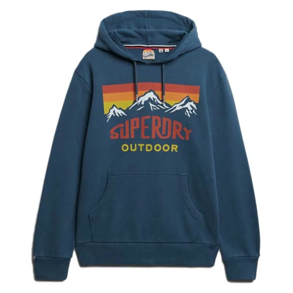

Худи Superdry Mountain Relaxed Fit, синий