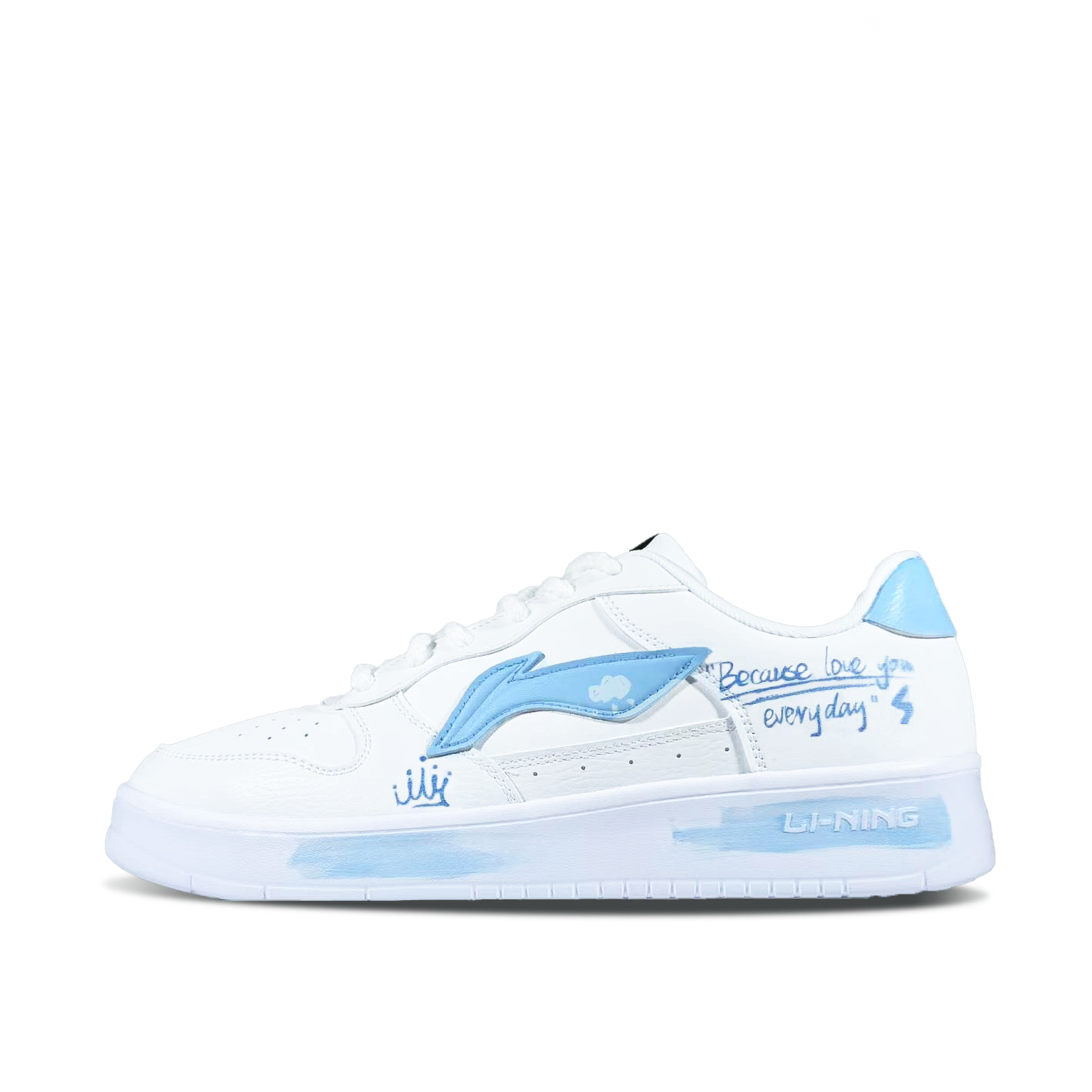 

Низкие скейтерские кроссовки для мужчин slip resistant и abrasion resistant, белый LINING, between Love Confession