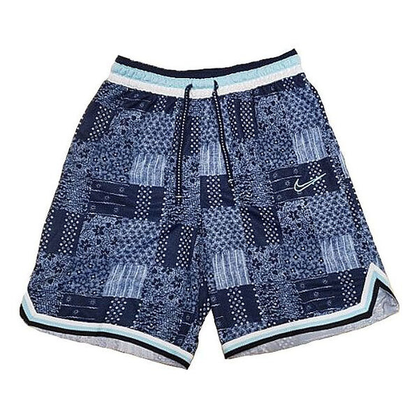 

Шорты dna flowers embroidered basketball shorts blue Nike, синий