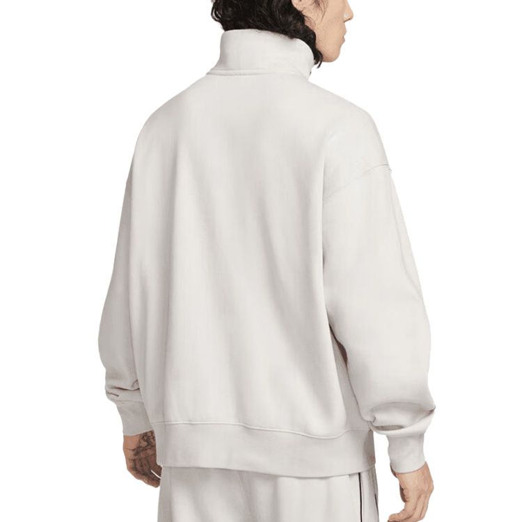 Nike Мужская толстовка Air Sweatshirts, цвет экрю, воротник-стойка, умеренный крой — фото 3