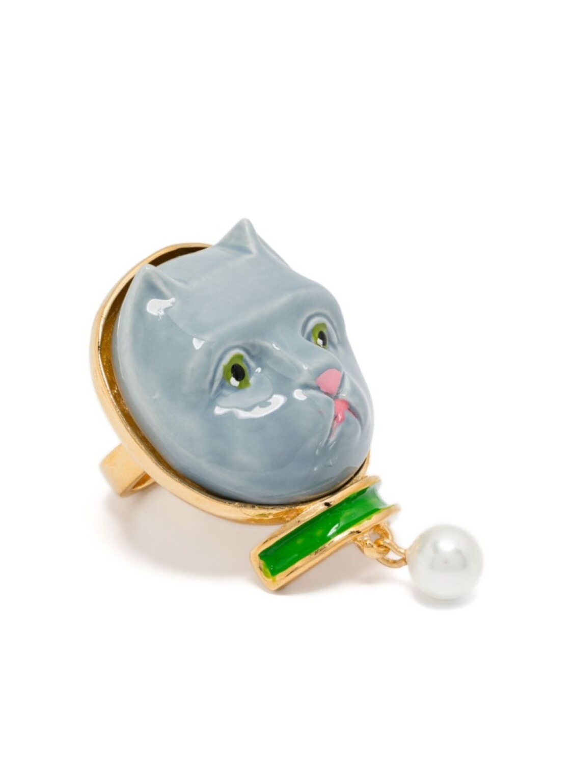 

Кольцо Cat Face Collar Andres Gallardo, синий