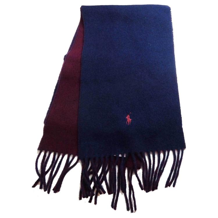 

Вязаный шарф унисекс синий Polo Ralph Lauren
