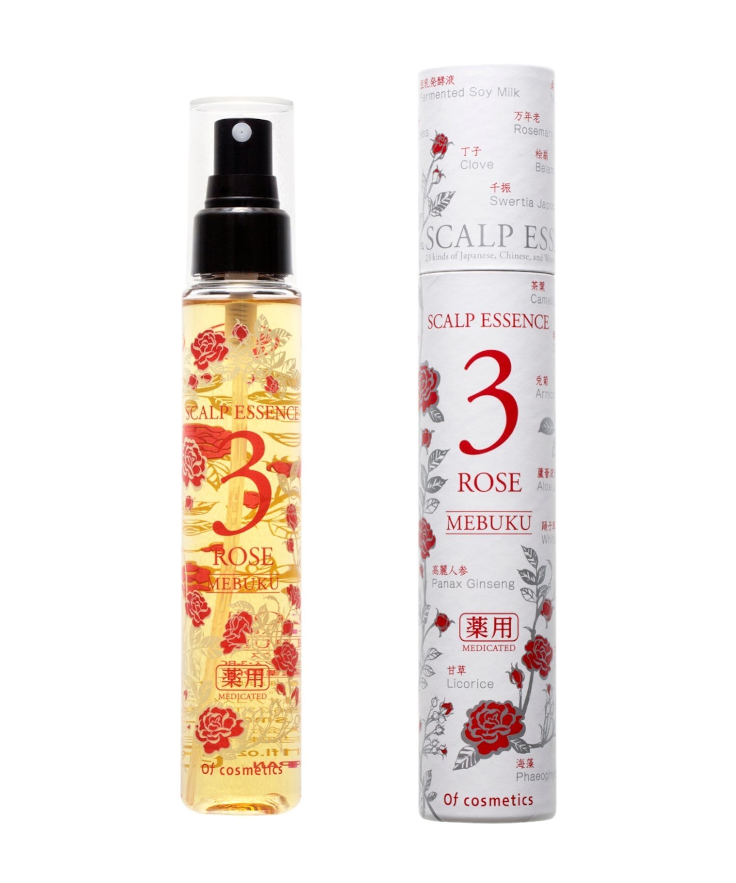 Лечебный тоник для волос и кожи головы Scalp Essence 3-RO с ароматом розы Of Cosmetics, others