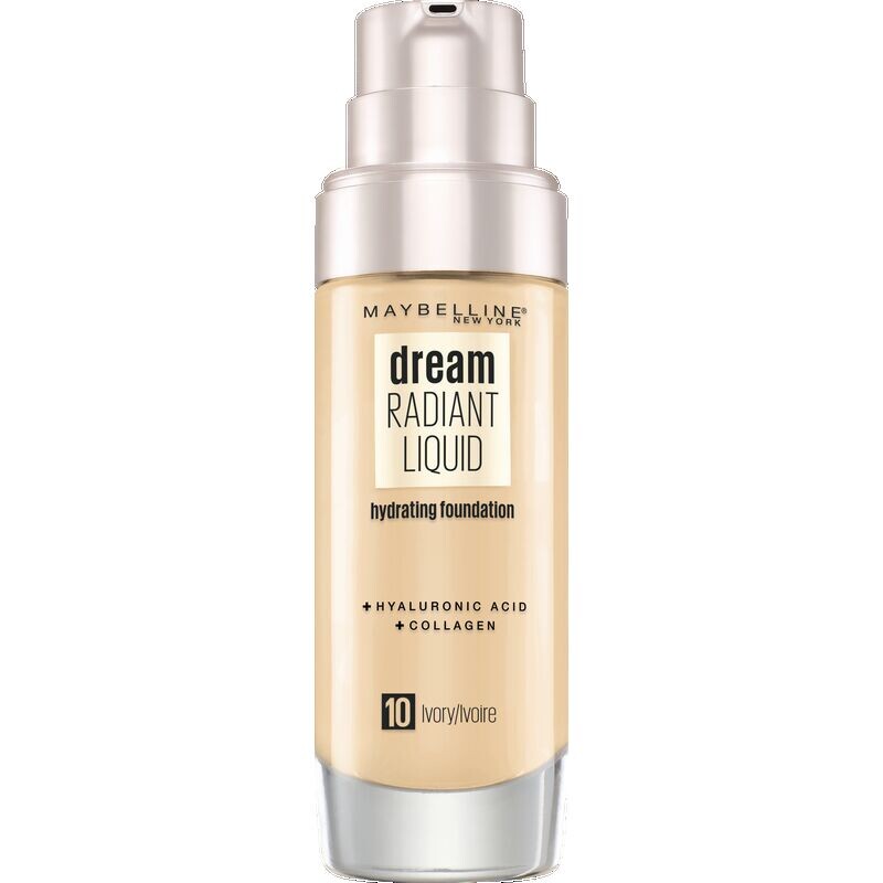 

Dream Radiant Liquid Make-Up №10 Цвет слоновой кости Maybelline New York, 30 ml