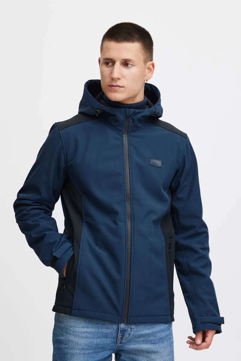 

Куртка из софтшелла из смеси "BLEND BHOuterwear" с капюшоном, цвет Dress Blues