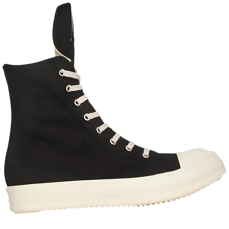 Женские кроссовки RO Hollywood High Top Skateboard Shoes Black RICK OWENS, Original Shoe Box Included — фото 4