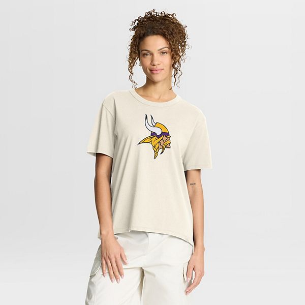 

Женская футболка Minnesota Vikings Dove Legacy кремового цвета Fanatics, Бежевый, Женская футболка Minnesota Vikings Dove Legacy кремового цвета Fanatics