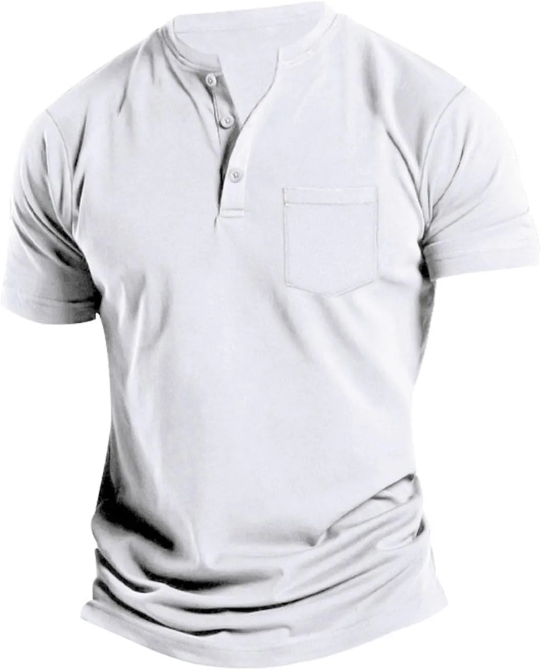 

Футболка-поло для мужчин Henley с карманом