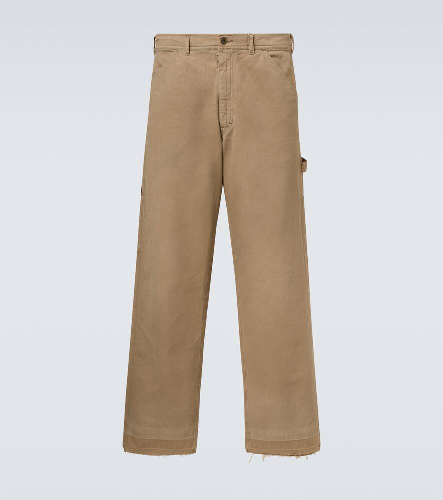 

Джинсы с широкими штанинами средней посадки Maison Margiela, Stone Washed Beige