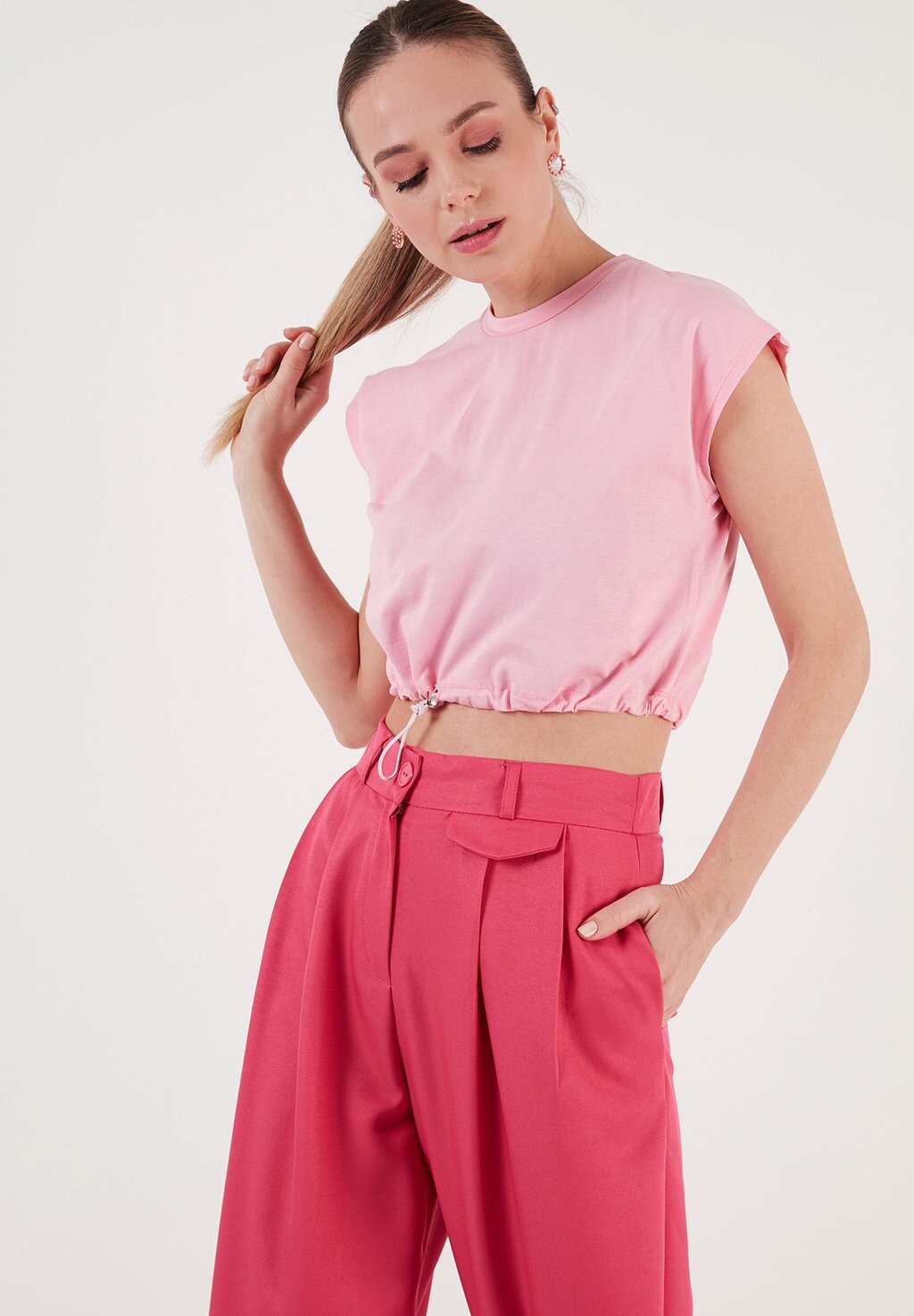 

Футболка с принтом REGULAR FIT LELA, розовый