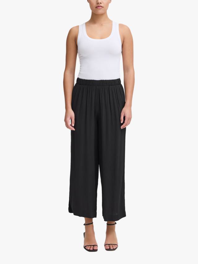 

Брюки Marrakech с широкими штанинами укороченные ICHI, Black