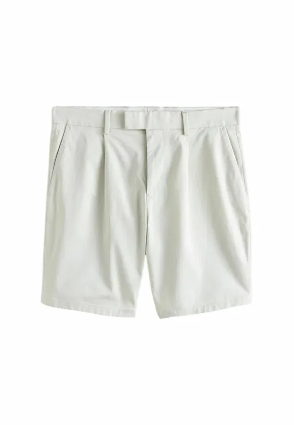 Шорты Next, Regular fit pleated smart chino shorts, цвет кость — фото 4