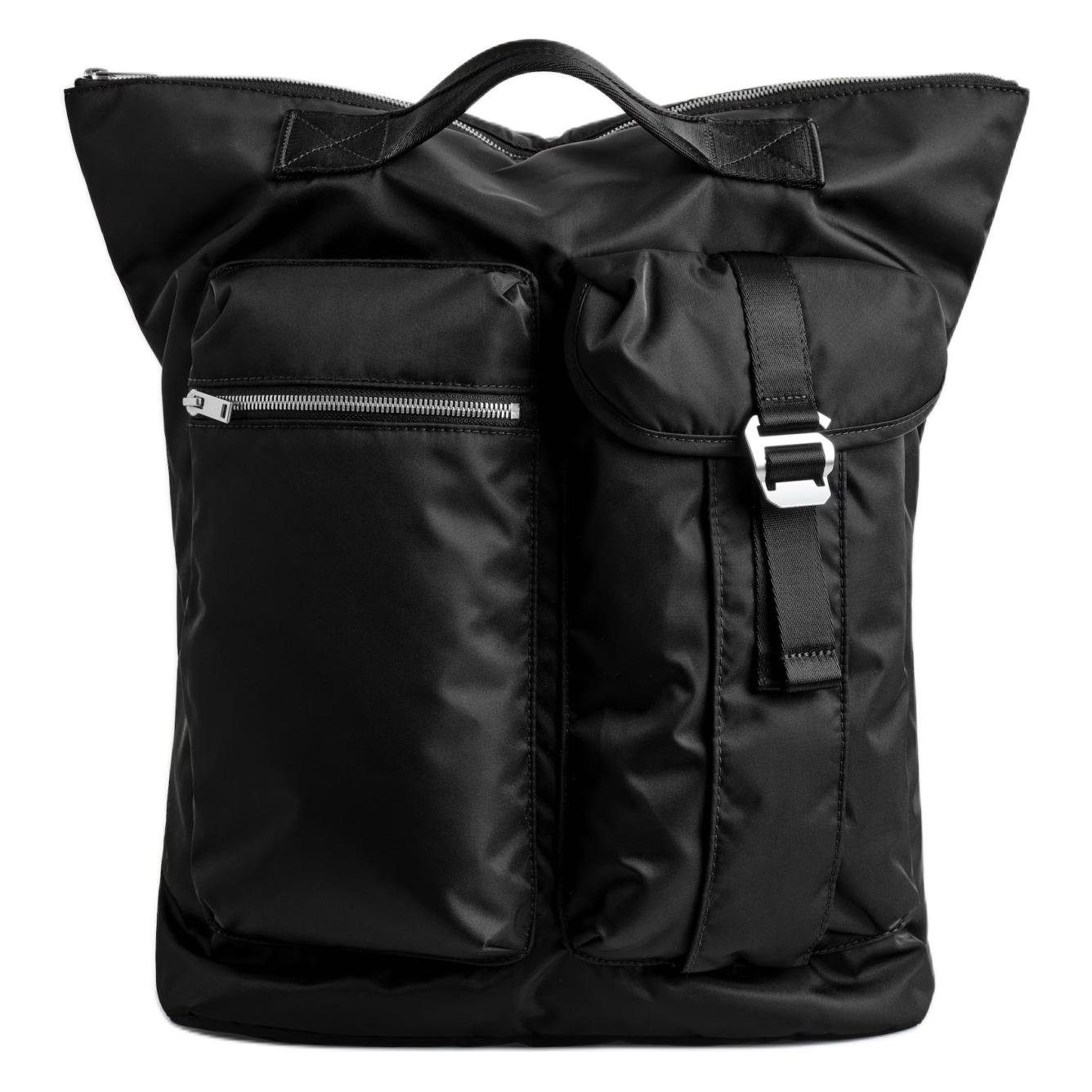 

COS Полиамидный рюкзак средний мужской черный, Black