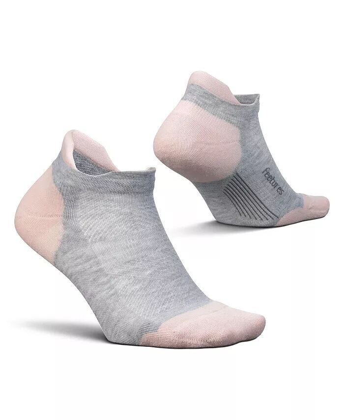 

Мужские носки Elite Max Cushion No Show Tab Ankle Socks — спортивные носки с целевой компрессией Feetures, розовый