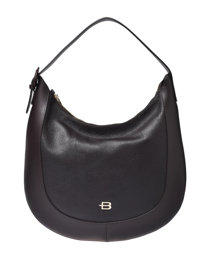 

Сумка-Хобо из зернистой кожи Baldinini, коричневый