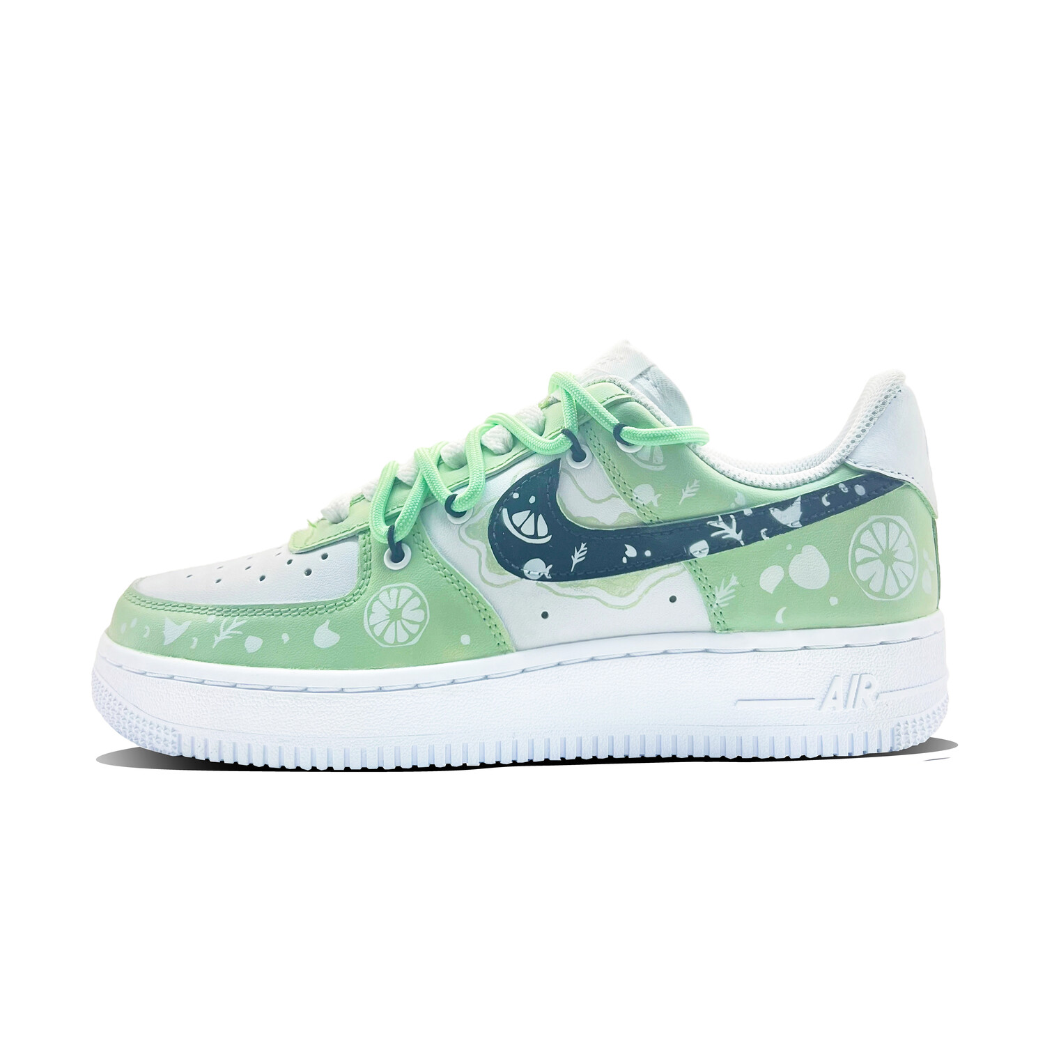 

Кроссовки Nike Air Force 1 Skateboarding Shoes Women's Low-top Green/White, цвет Emerald