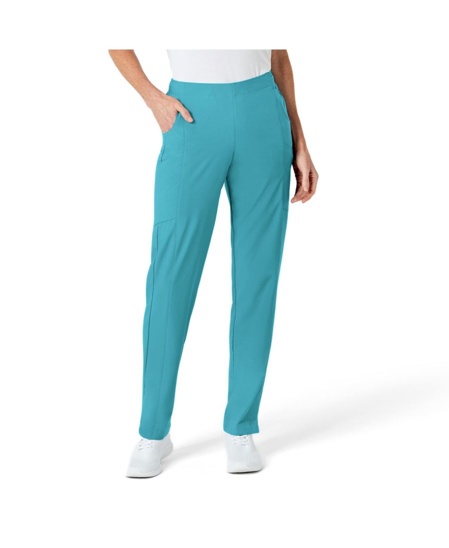 

Укороченные медицинские брюки-карго W123, модель Petite Wink, Teal blue