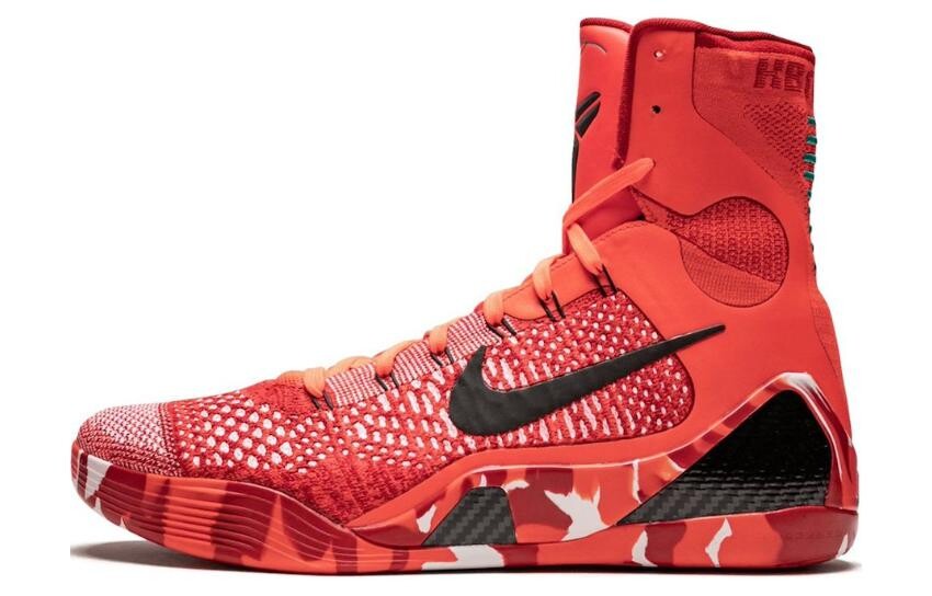 

Баскетбольные кроссовки Kobe 9 мужские высокие красные Nike