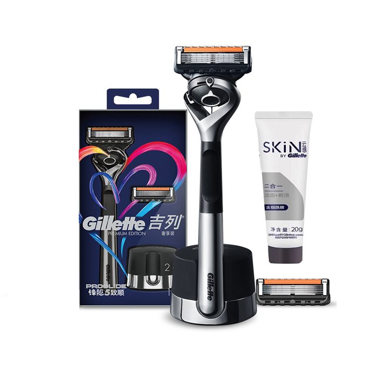 

Fengsu 5 fengyin zhisun gravity box, бритвы ручные с полностью автоматической очисткой, германия импортные 5 лезвий box Gillette, Five-Piece Set A