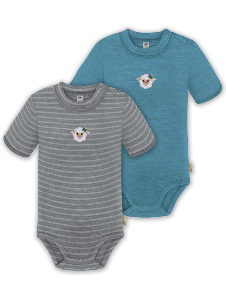 

Normani Outdoor Sports Комплект из 2 детских боди из мериносовой шерсти серо-голубого цвета